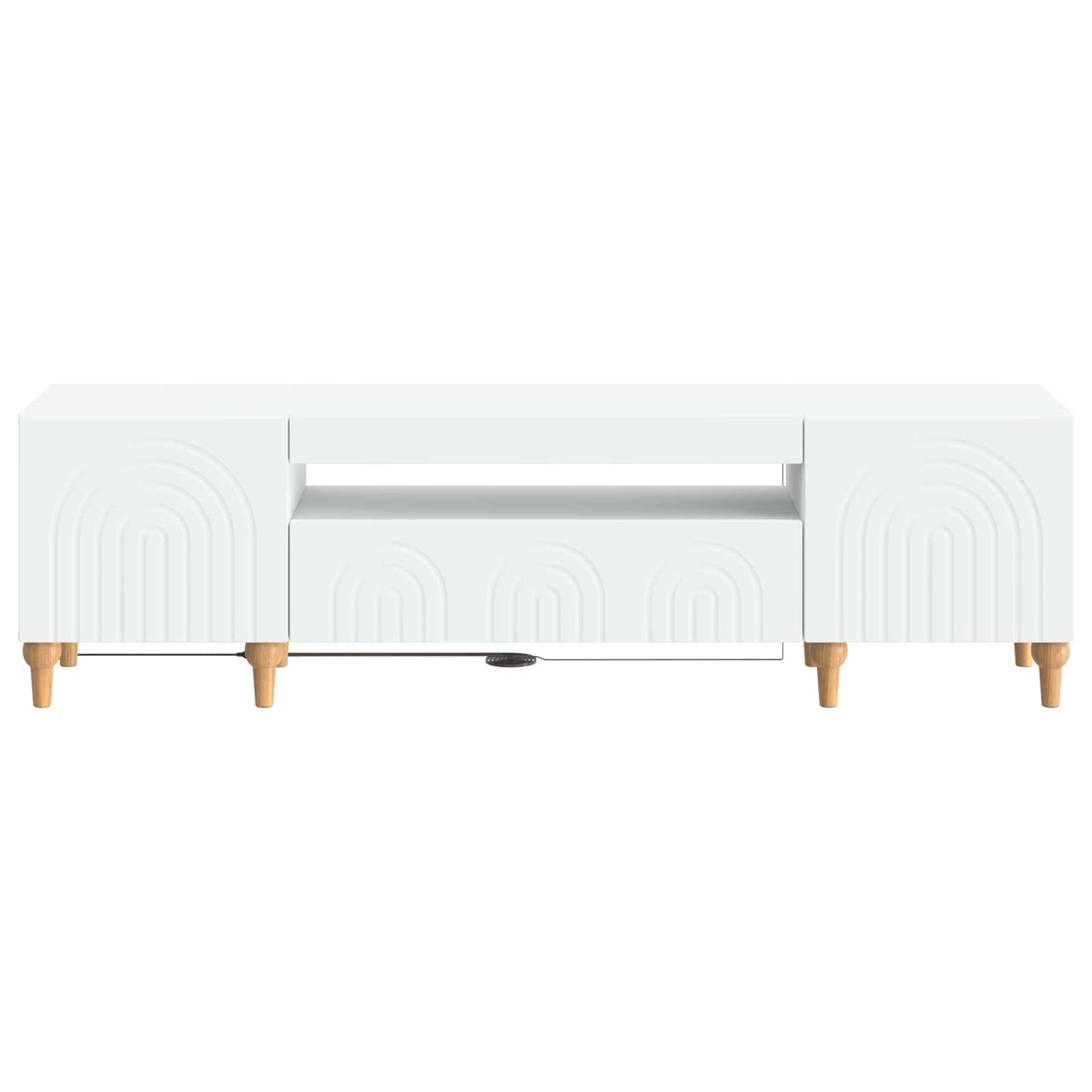 LED TV Cabinet White Engineered Wood