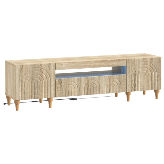 LED TV Cabinet Sonoma Oak Engineered Wood