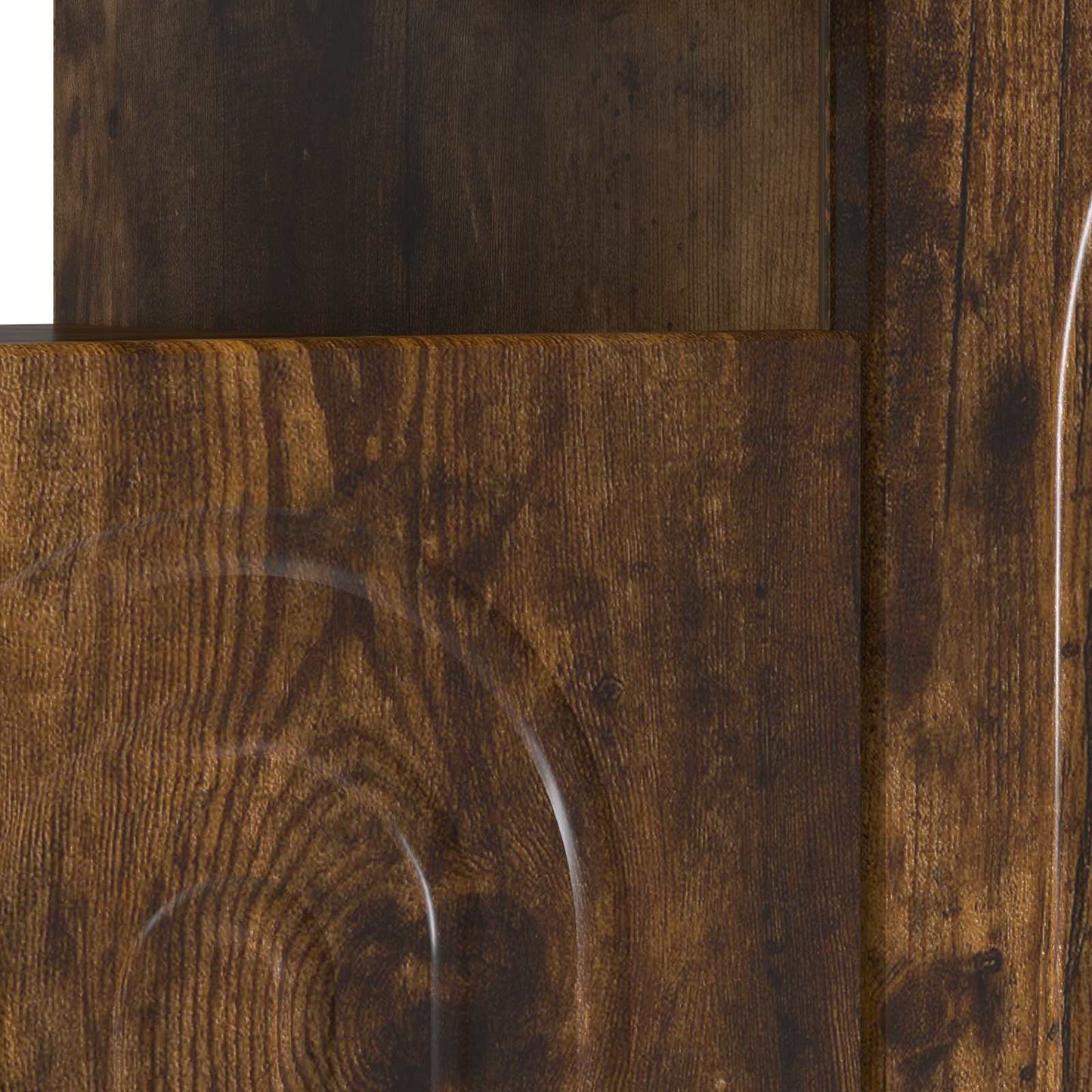 LED TV Cabinet Smoked Oak Engineered Wood