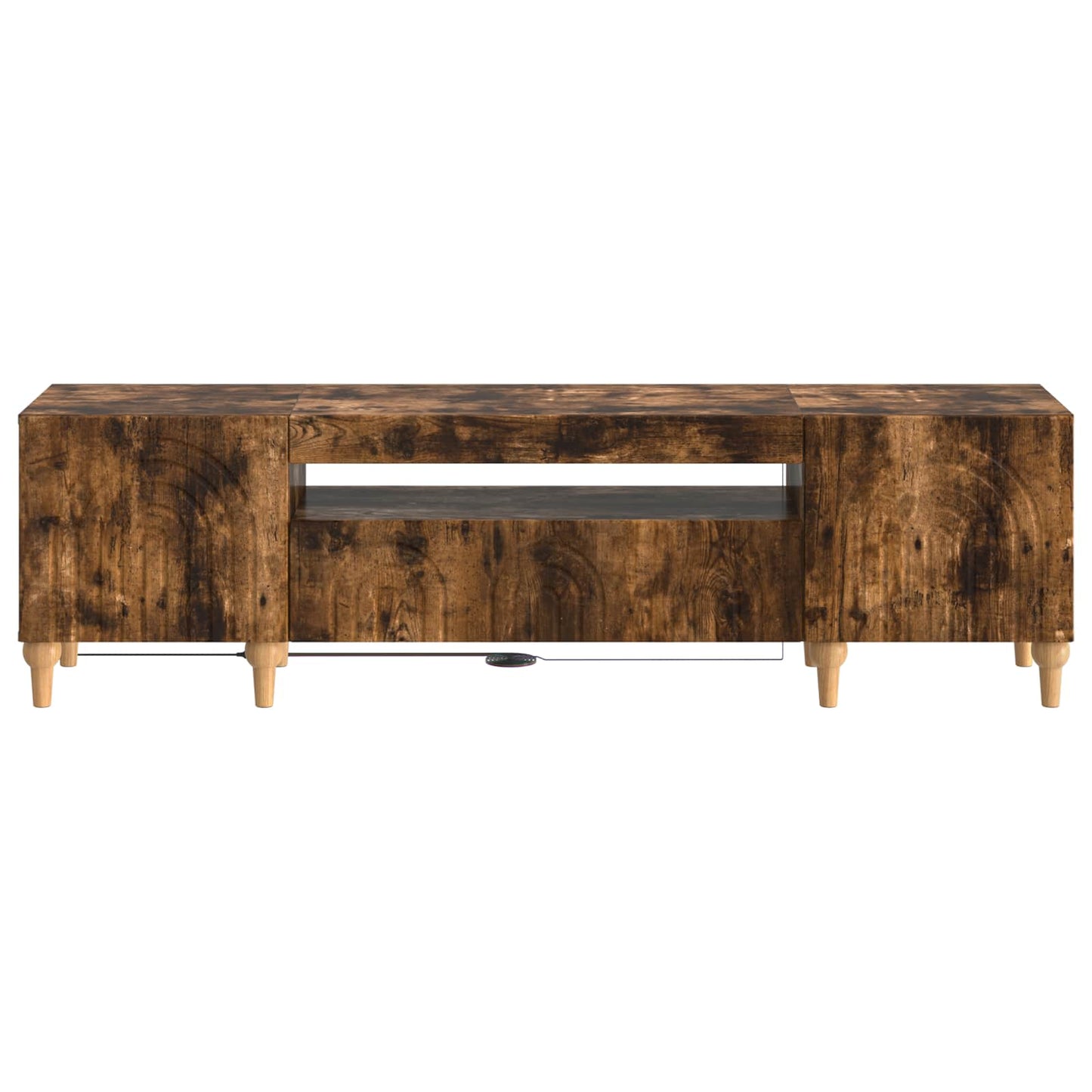 LED TV Cabinet Smoked Oak Engineered Wood
