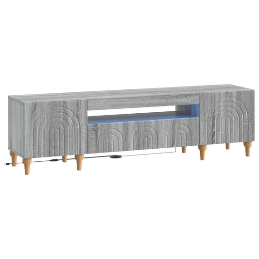 LED TV Cabinet Grey Sonoma Engineered Wood