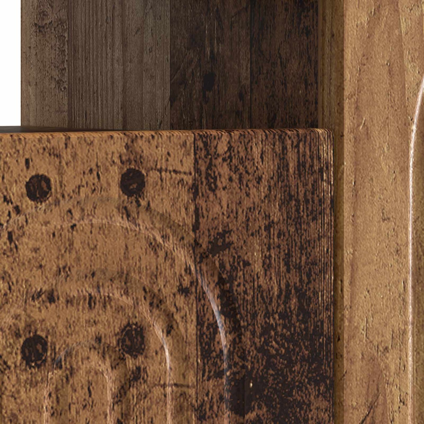 LED TV Cabinet Old Wood Engineered Wood
