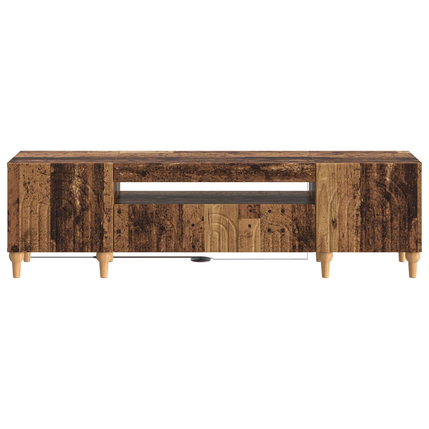 LED TV Cabinet Old Wood Engineered Wood