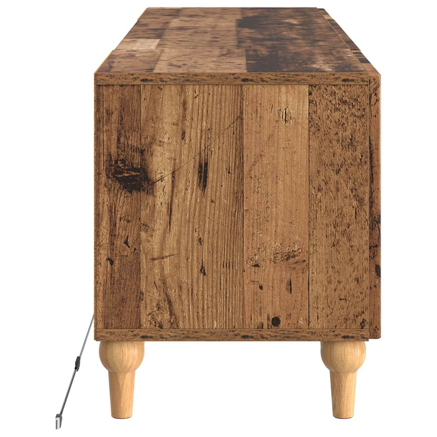 LED TV Cabinet Old Wood Engineered Wood