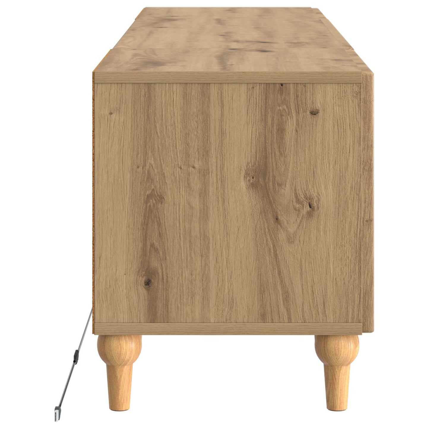 LED TV Cabinet ALKMAAR 153 x 35 x 43 cm Artisan Oak
