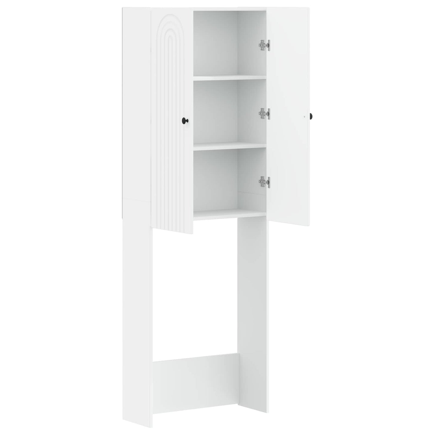 Toilet Cabinet ALKMAAR White 66 x 25.5 x 190 cm Engineered Wood