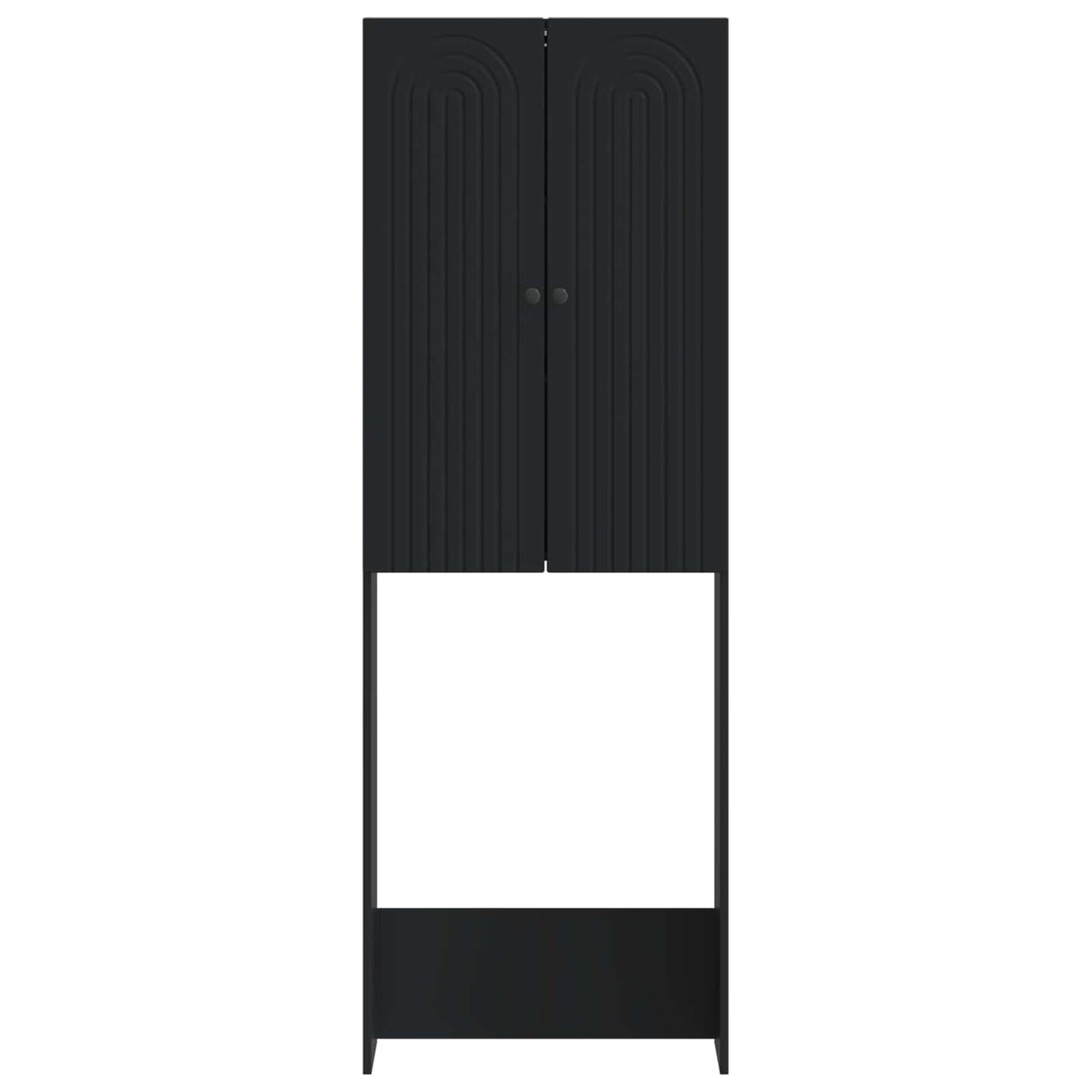 Toilet Cabinet ALKMAAR Black 66 x 25.5 x 190 cm Engineered Wood