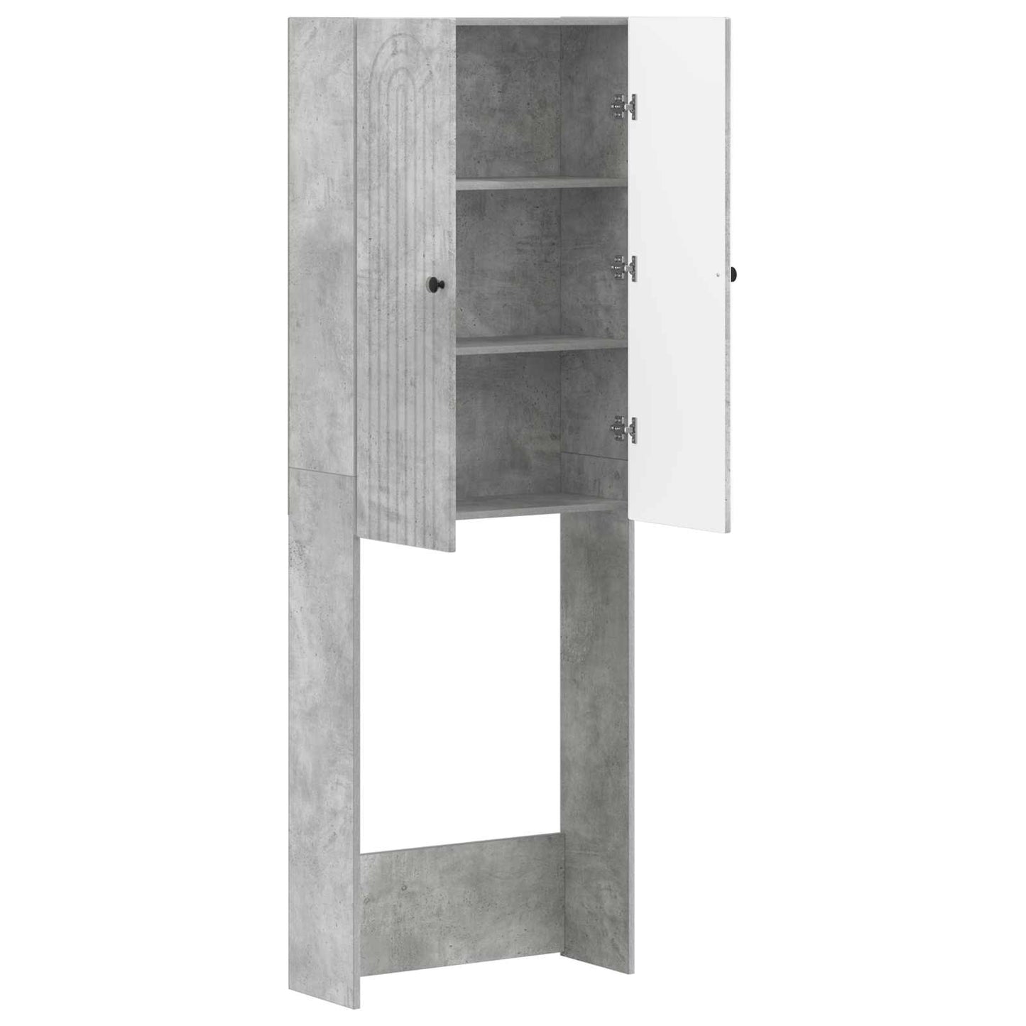 Toilet Cabinet ALKMAAR Concrete Grey 66 x 25.5 x 190 cm