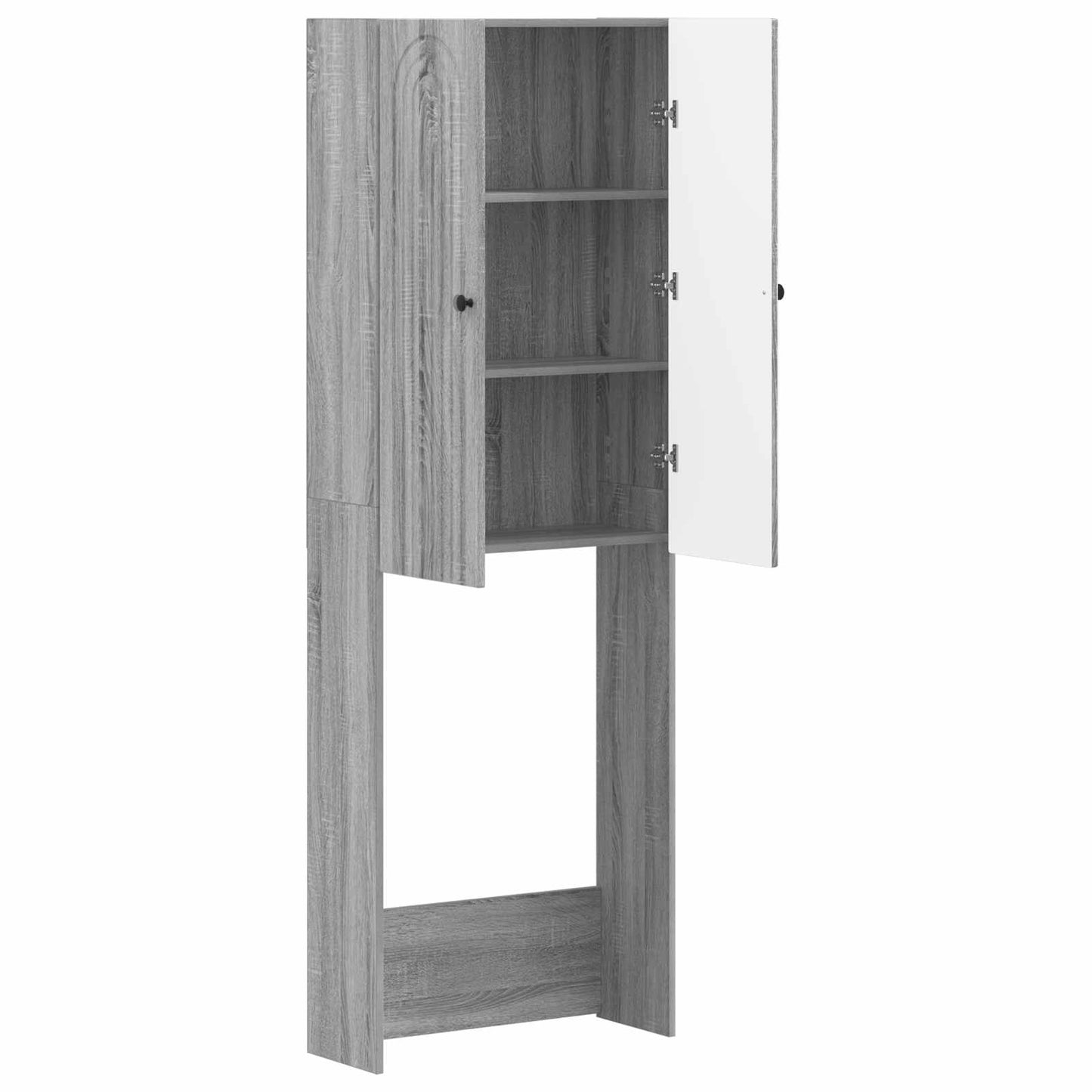 Toilet Cabinet ALKMAAR Grey Sonoma 66 x 25.5 x 190 cm