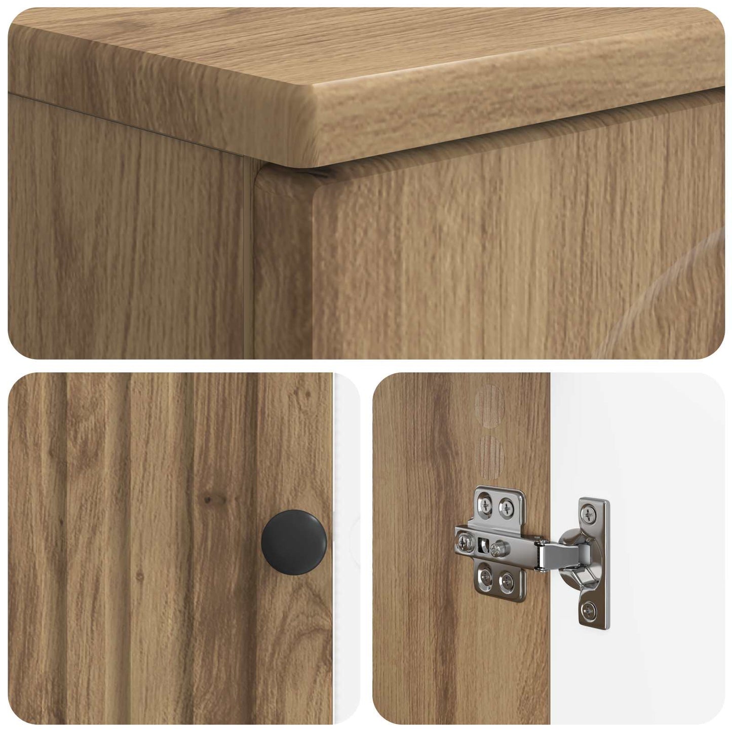 Toilet Cabinet ALKMAAR Artisan Oak 66 x 25.5 x 190 cm