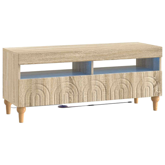 LED TV Cabinet Sonoma Oak Engineered Wood