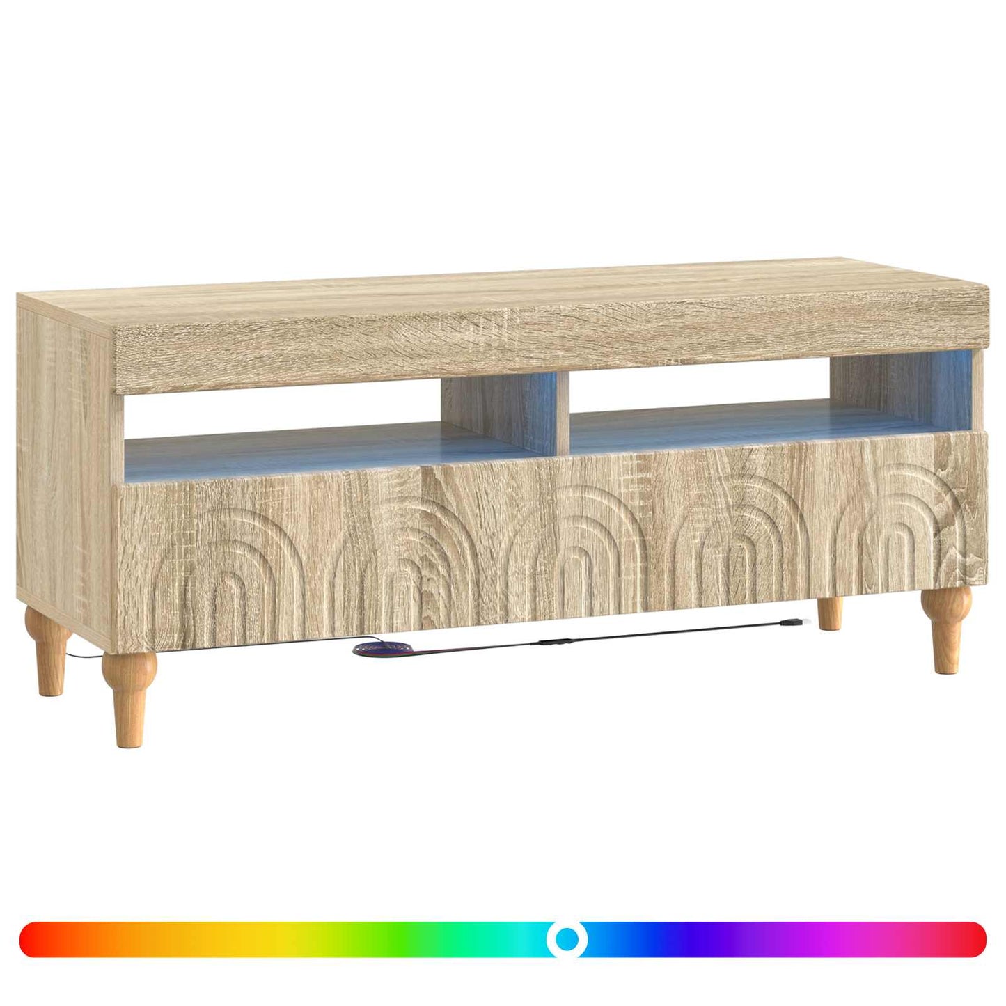 LED TV Cabinet Sonoma Oak Engineered Wood