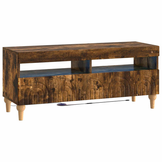 LED TV Cabinet Smoked Oak Engineered Wood