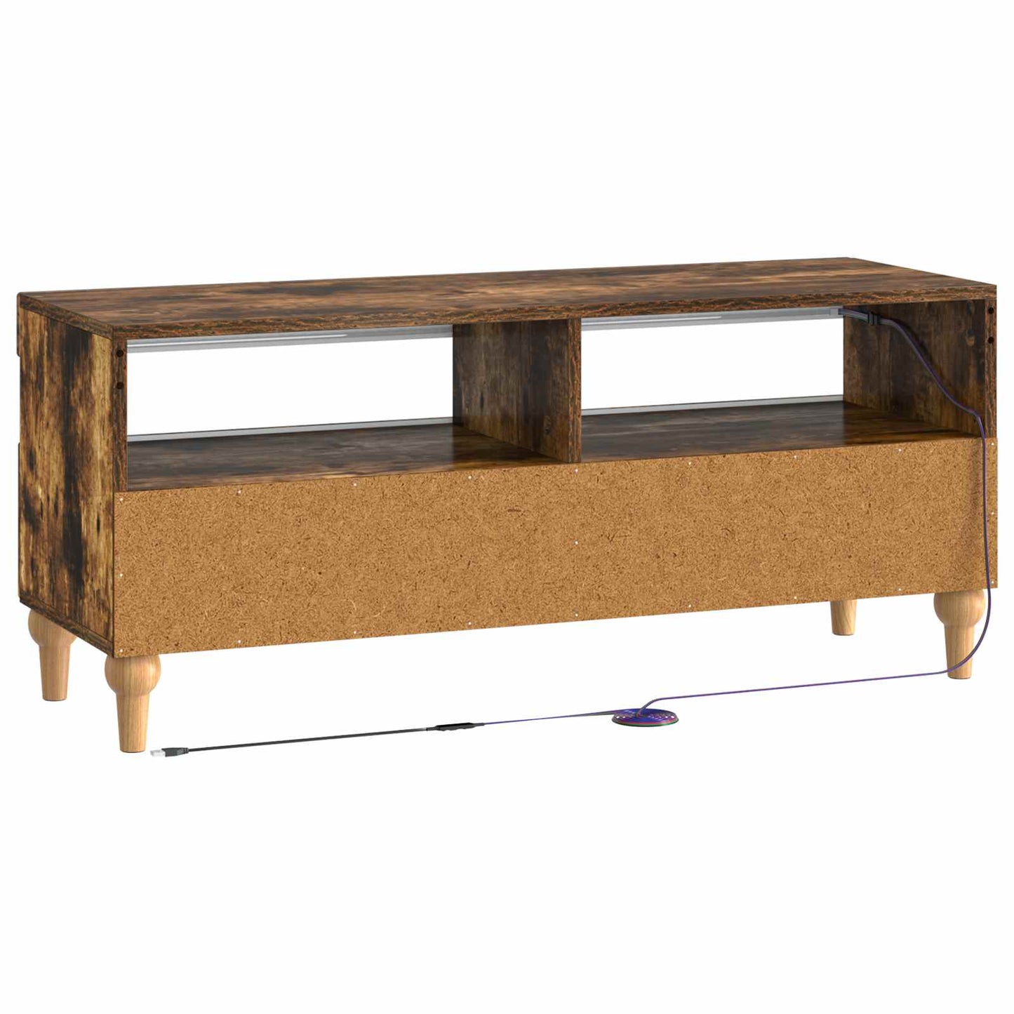 LED TV Cabinet Smoked Oak Engineered Wood