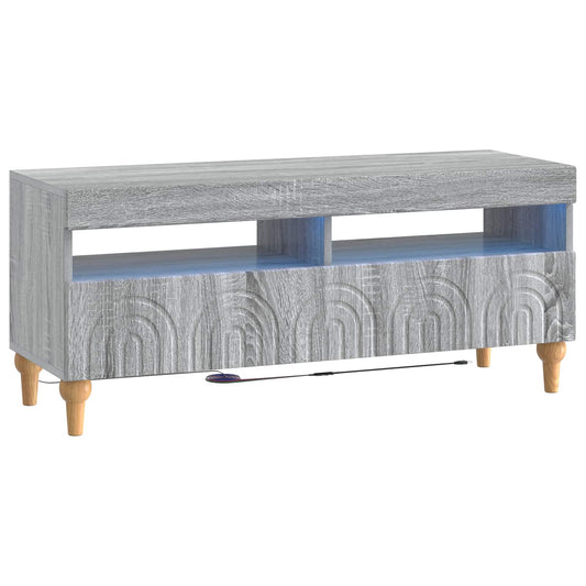 LED TV Cabinet Grey Sonoma Engineered Wood