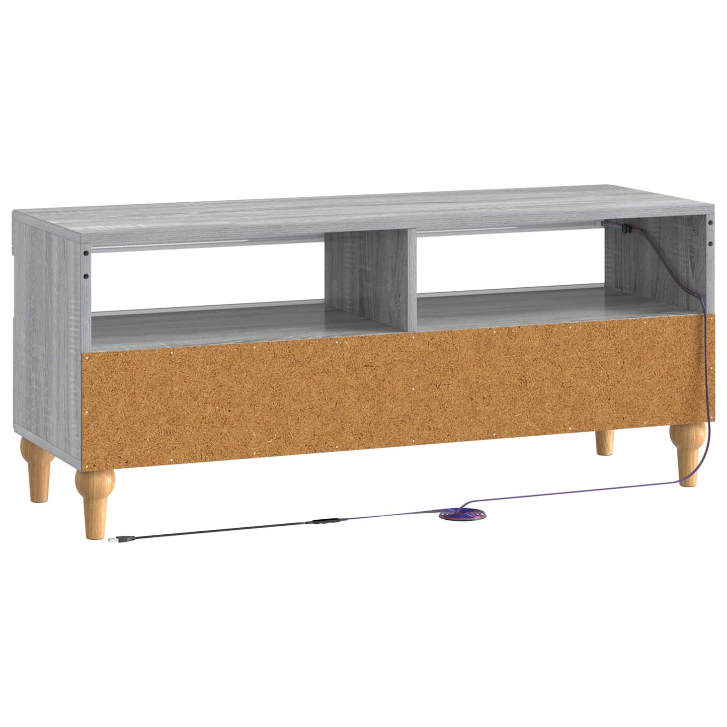 LED TV Cabinet Grey Sonoma Engineered Wood