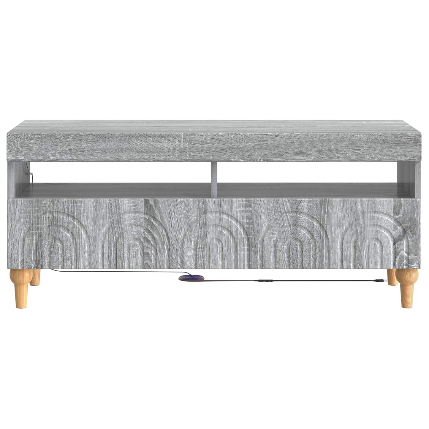 LED TV Cabinet Grey Sonoma Engineered Wood