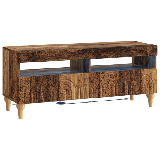 LED TV Cabinet Old Wood Engineered Wood