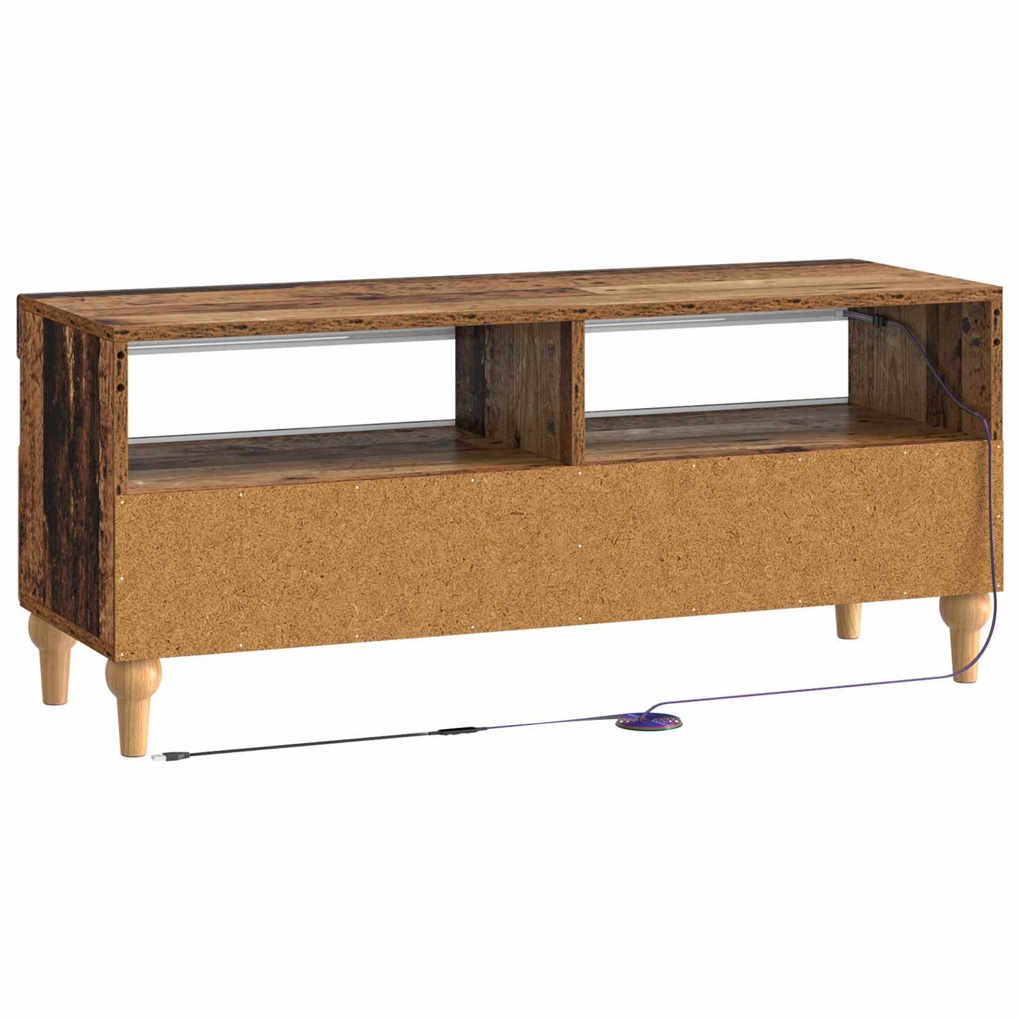 LED TV Cabinet Old Wood Engineered Wood