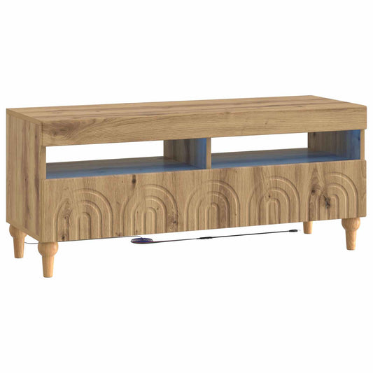LED TV Cabinet Artisan Oak Engineered Wood