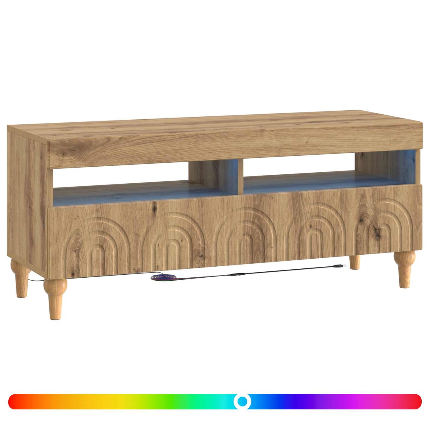 LED TV Cabinet Artisan Oak Engineered Wood