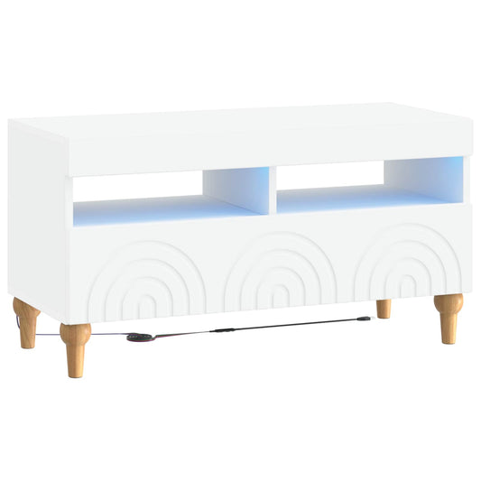 LED TV Cabinet White Engineered Wood