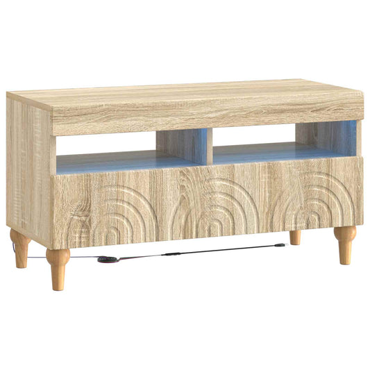 LED TV Cabinet Sonoma Oak Engineered Wood