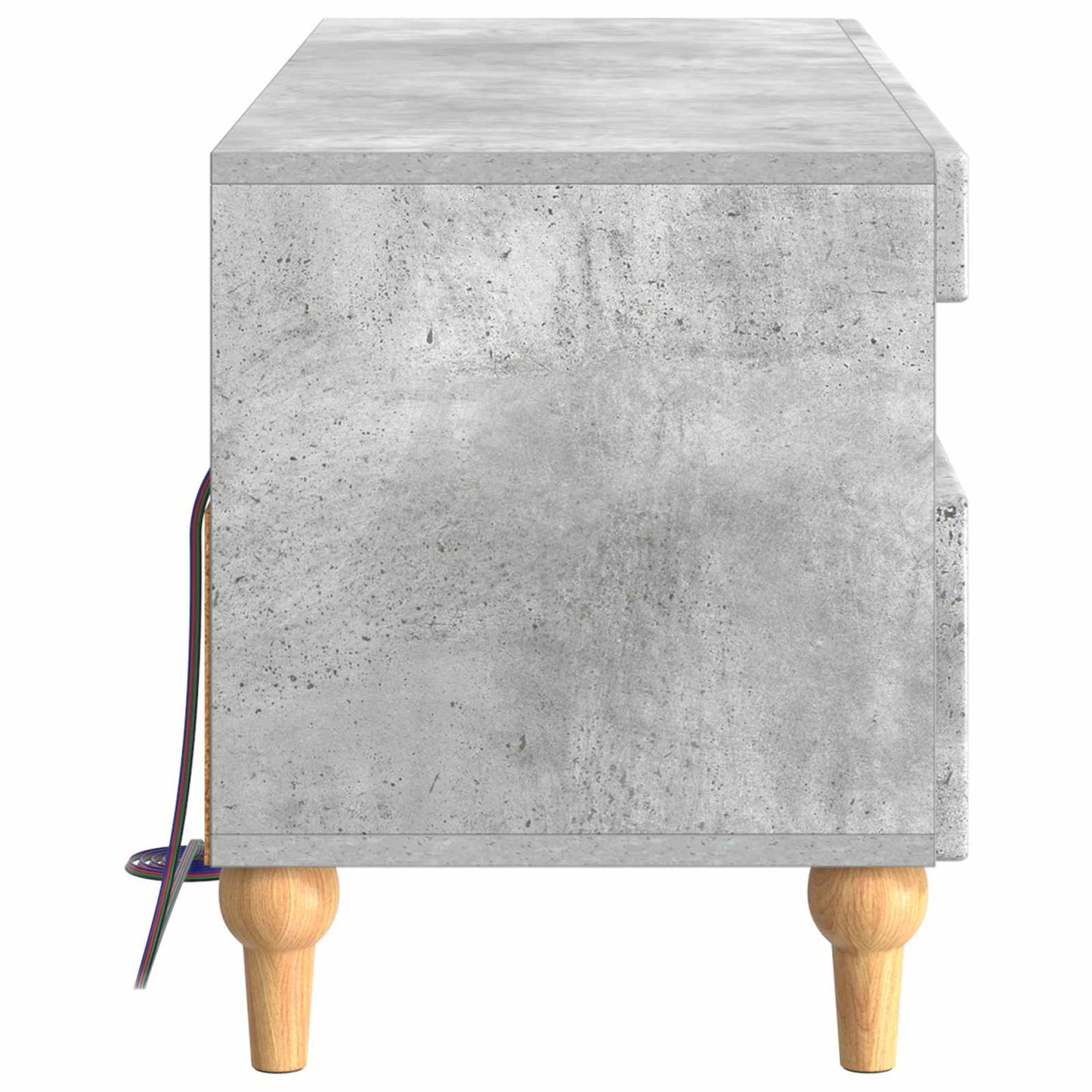 LED TV Cabinet Concrete Grey Engineered Wood
