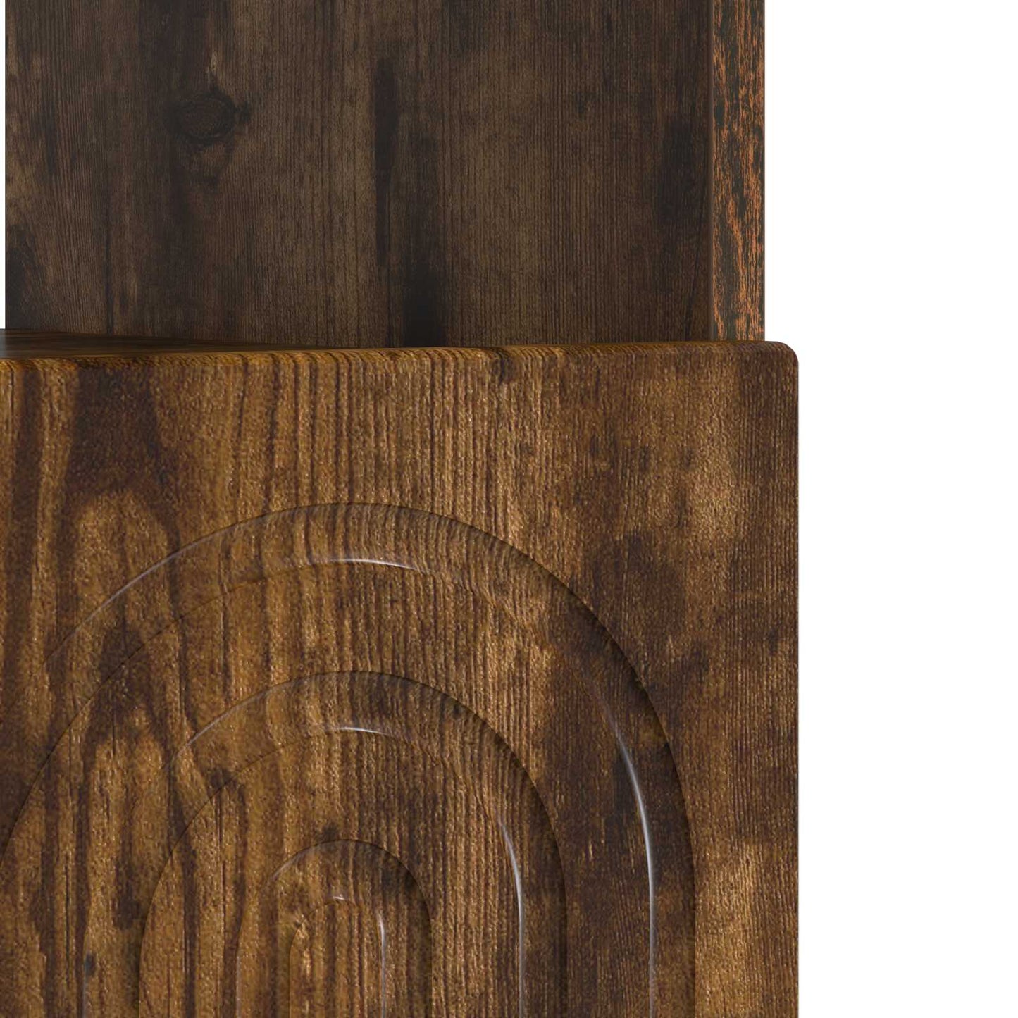 LED TV Cabinet Smoked Oak Engineered Wood