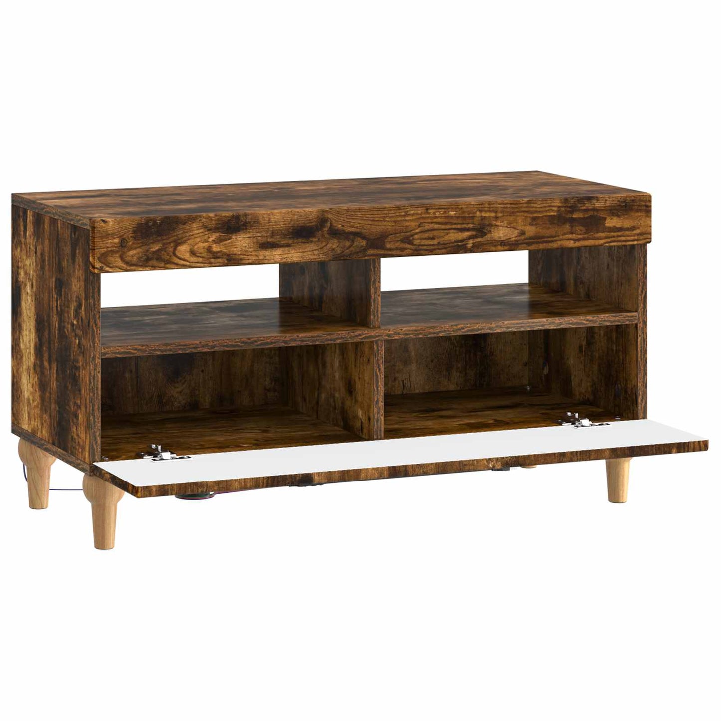 LED TV Cabinet Smoked Oak Engineered Wood