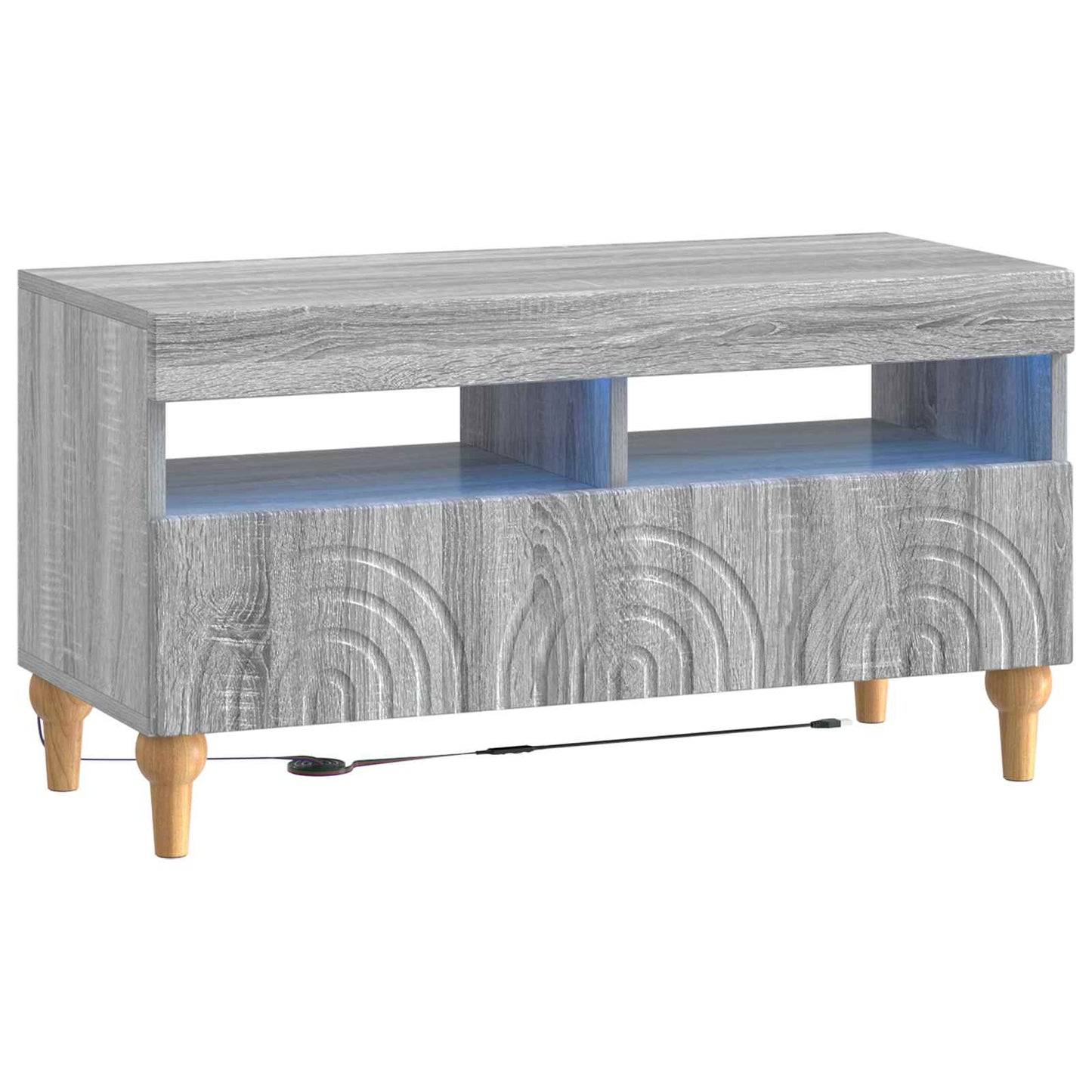 LED TV Cabinet Grey Sonoma Engineered Wood