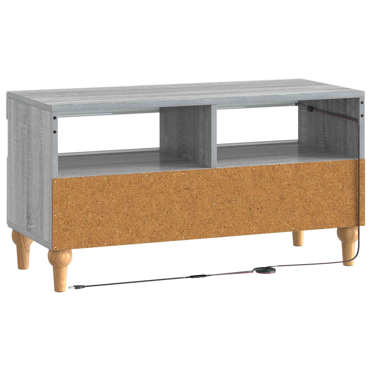 LED TV Cabinet Grey Sonoma Engineered Wood