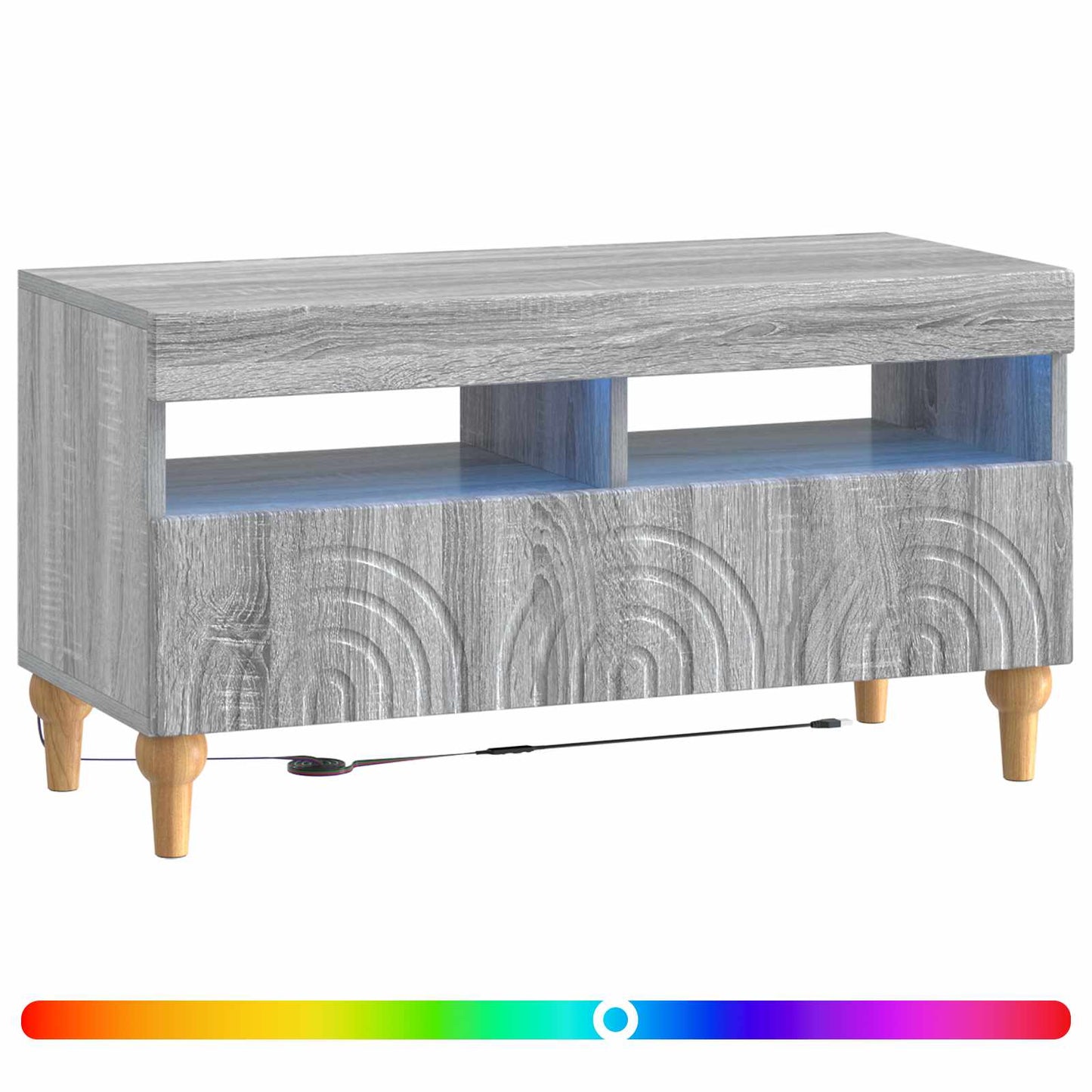 LED TV Cabinet Grey Sonoma Engineered Wood