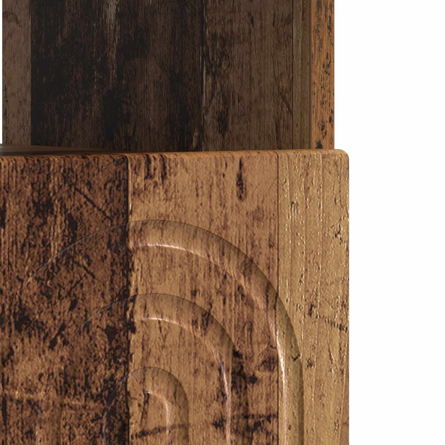 LED TV Cabinet Old Wood Engineered Wood