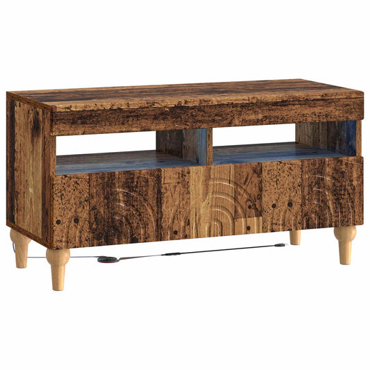 LED TV Cabinet Old Wood Engineered Wood