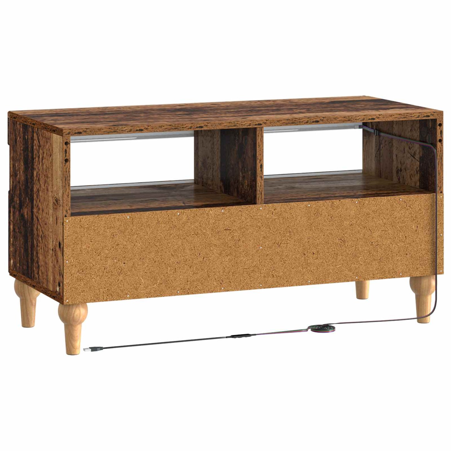 LED TV Cabinet Old Wood Engineered Wood