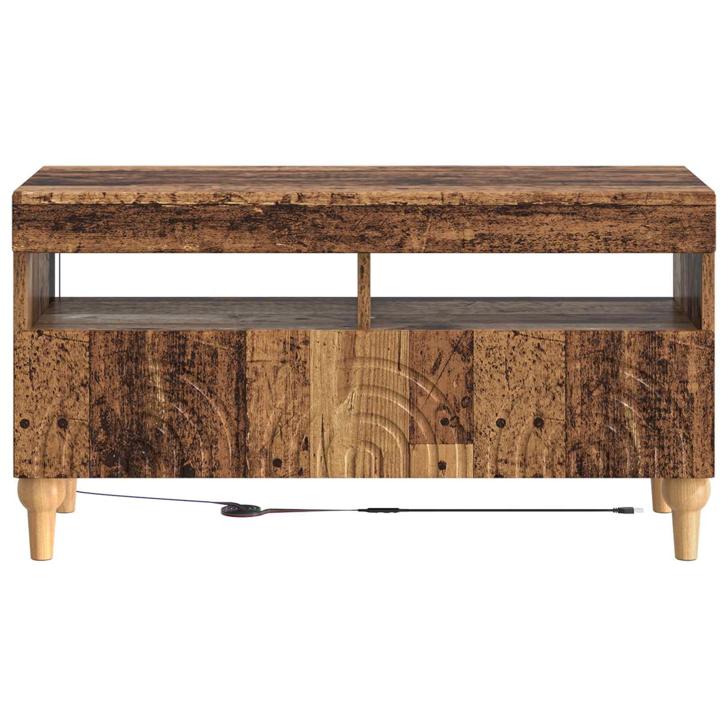 LED TV Cabinet Old Wood Engineered Wood