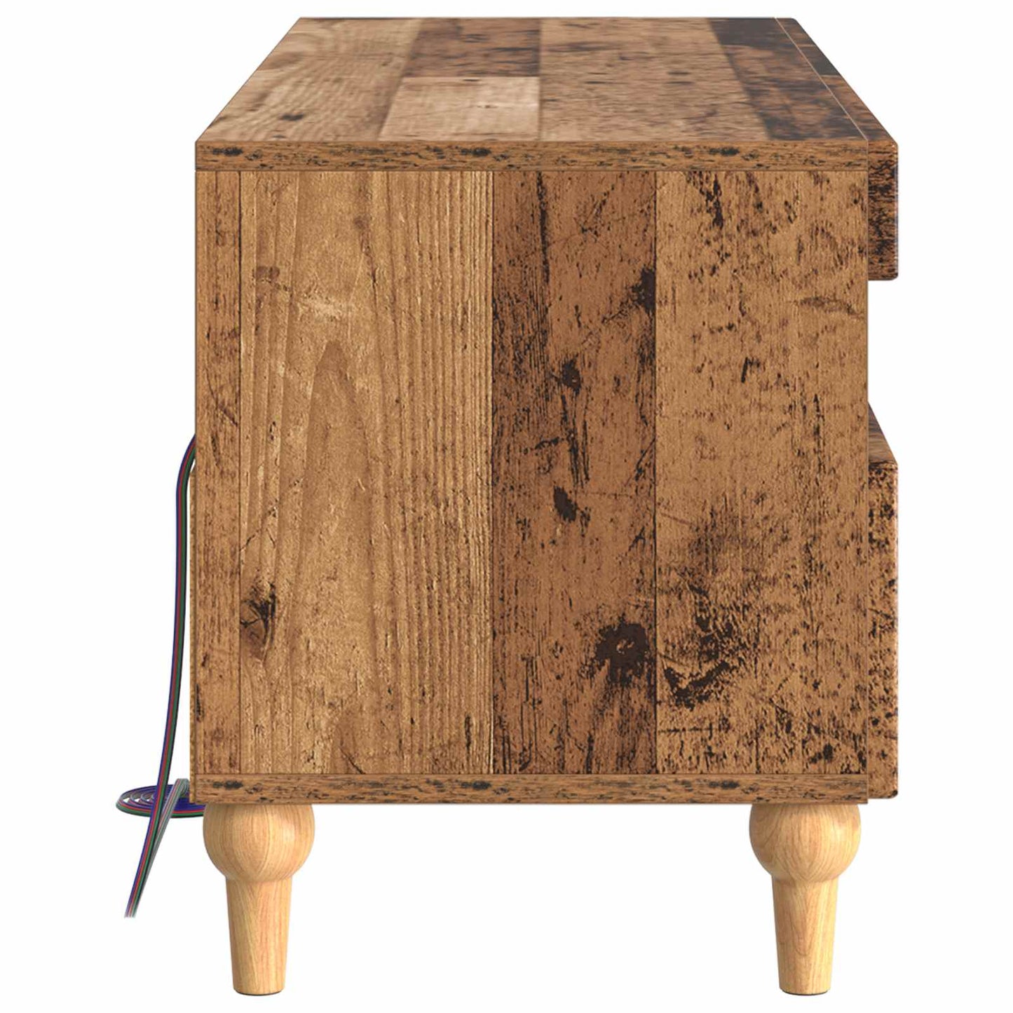 LED TV Cabinet Old Wood Engineered Wood