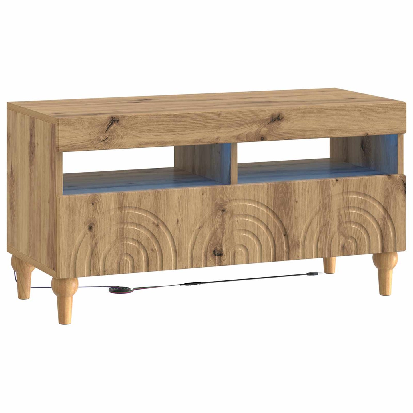 LED TV Cabinet Artisan Oak Engineered Wood
