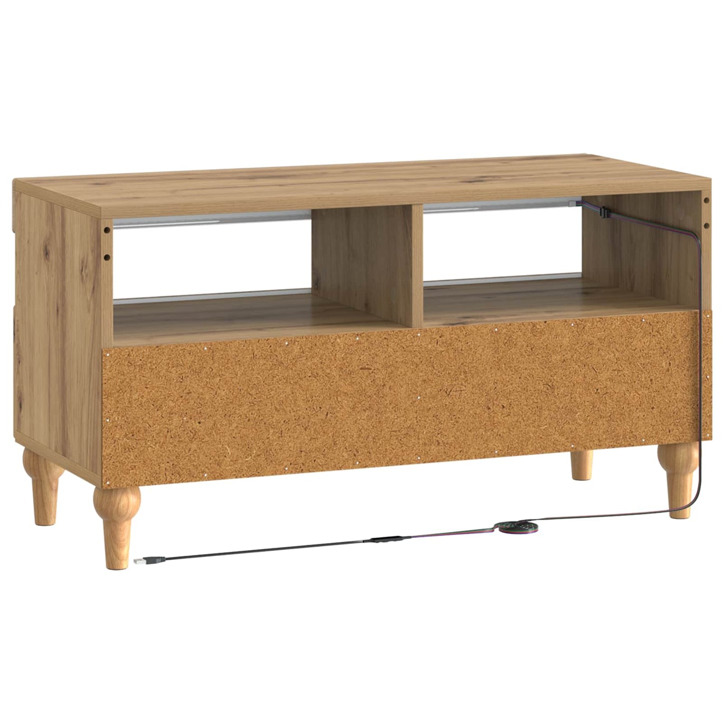 LED TV Cabinet Artisan Oak Engineered Wood