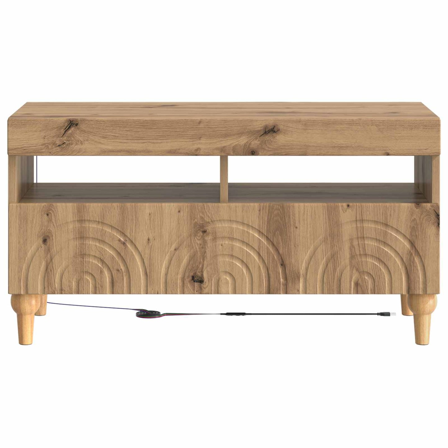 LED TV Cabinet Artisan Oak Engineered Wood