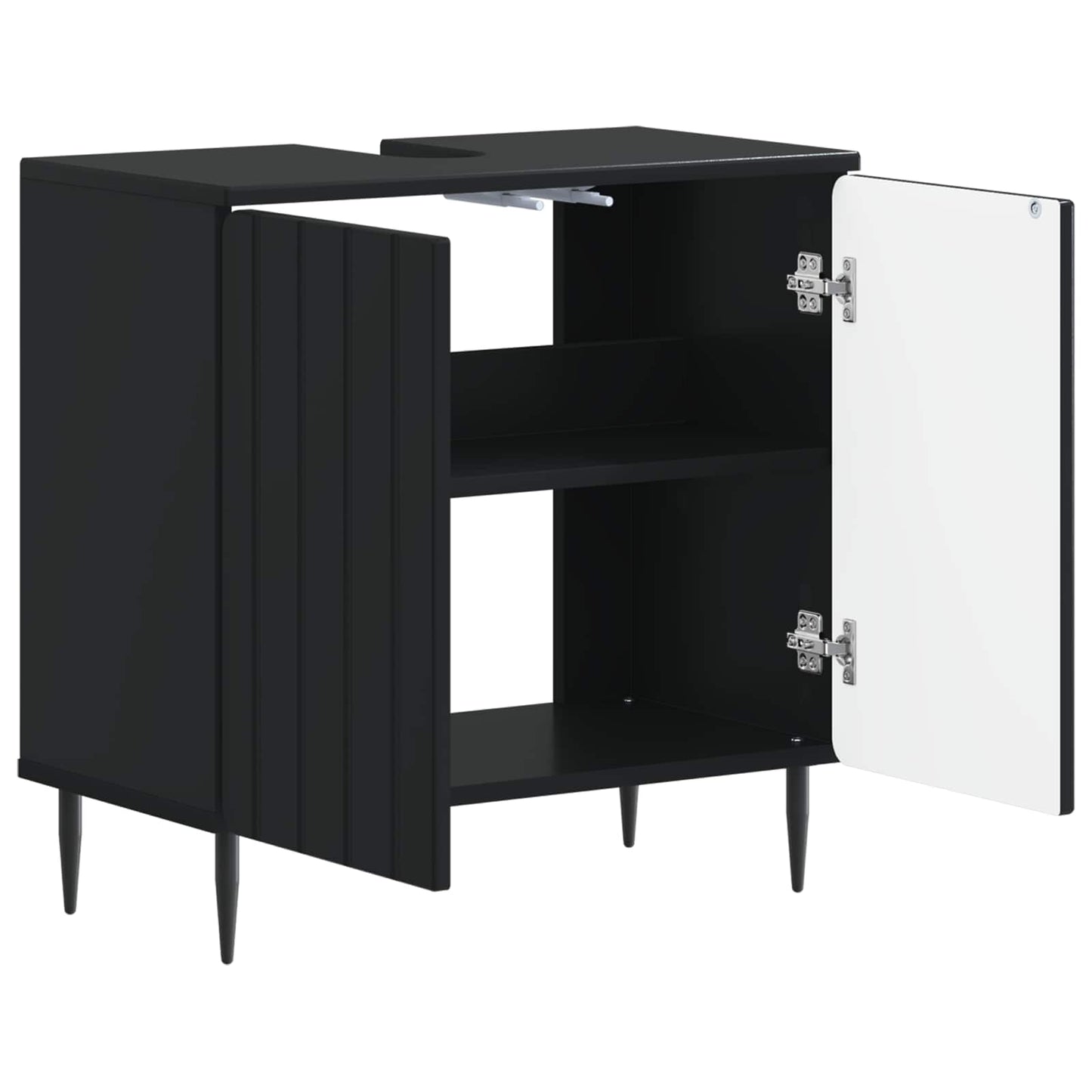 Bathroom Sink Cabinet ZWOLLE Black 59.5 x 31.5x 59 cm