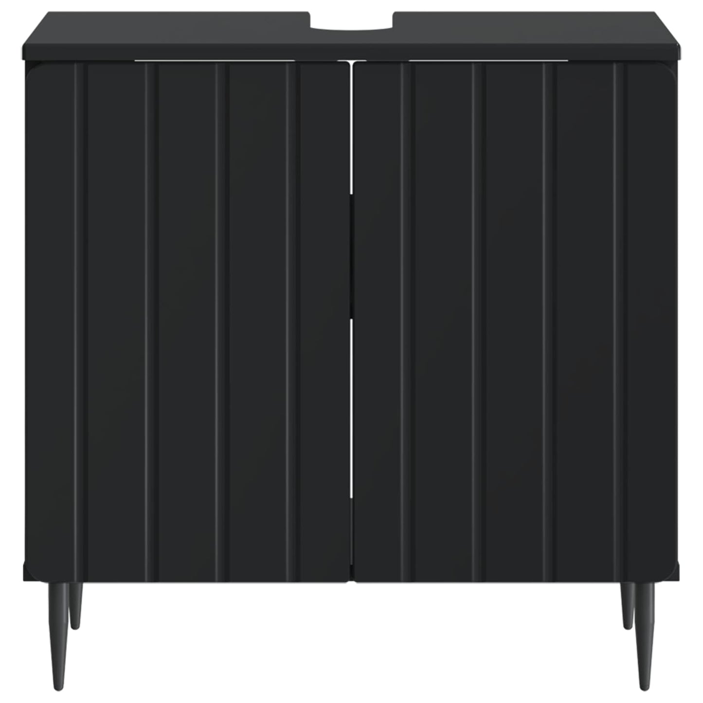 Bathroom Sink Cabinet ZWOLLE Black 59.5 x 31.5x 59 cm
