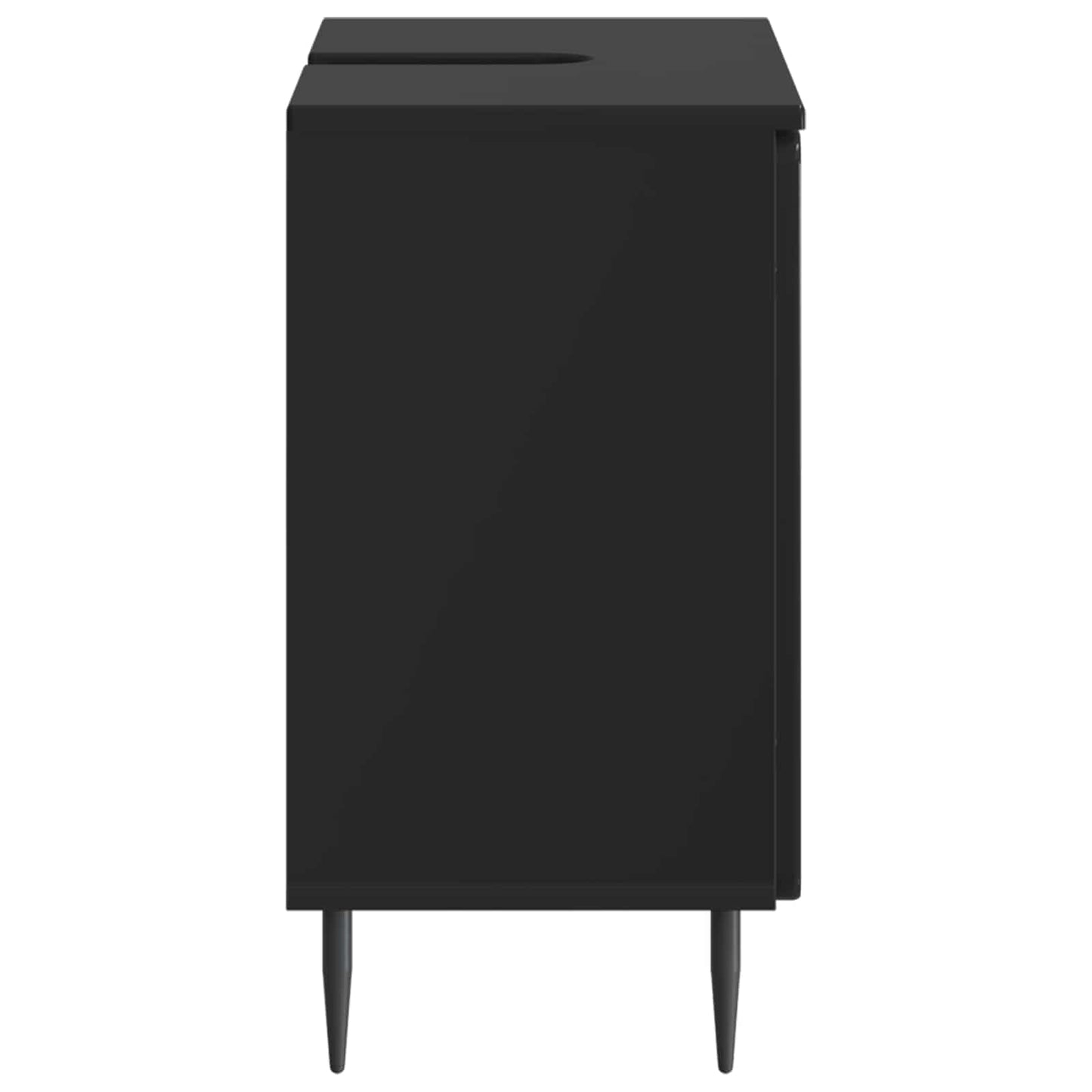 Bathroom Sink Cabinet ZWOLLE Black 59.5 x 31.5x 59 cm