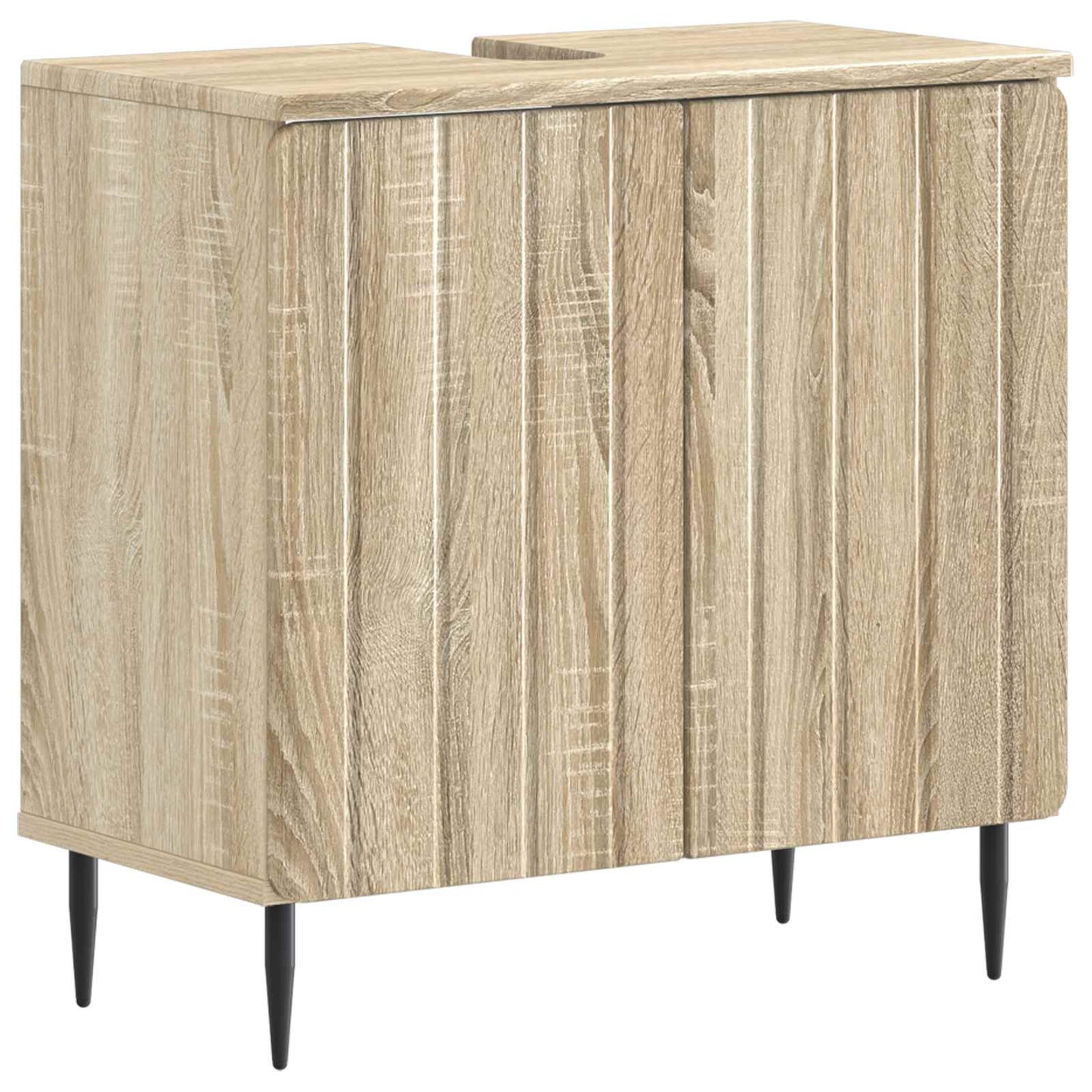 Bathroom Sink Cabinet ZWOLLE Sonoma Oak 59.5 x 31.5x 59 cm