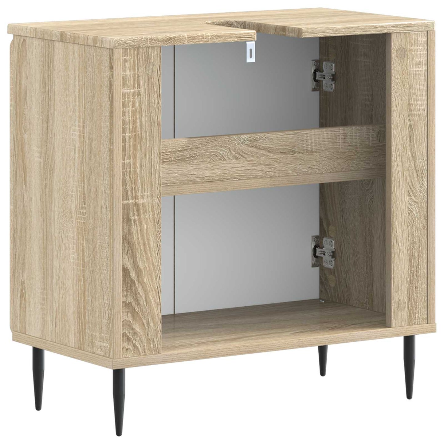 Bathroom Sink Cabinet ZWOLLE Sonoma Oak 59.5 x 31.5x 59 cm