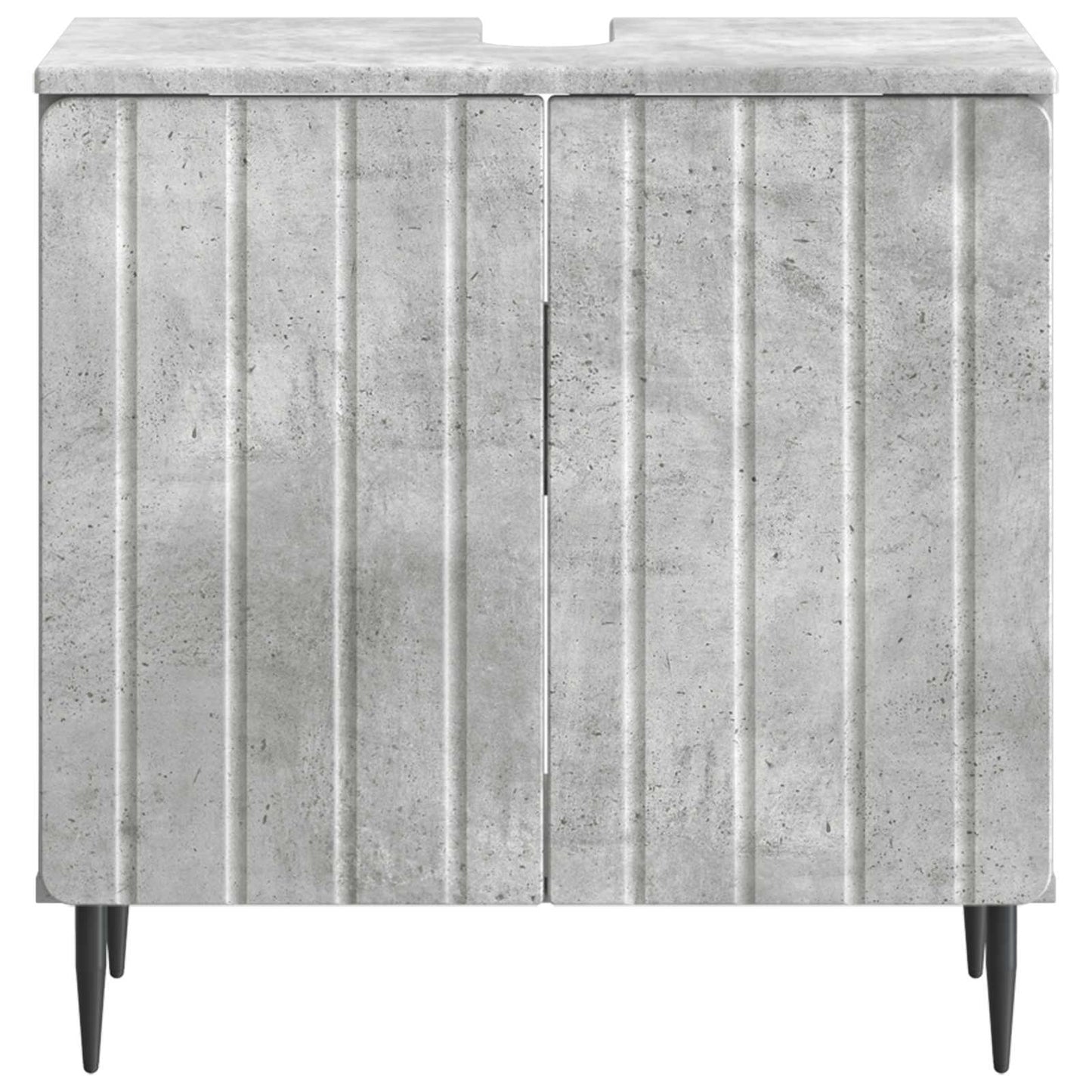 Bathroom Sink Cabinet ZWOLLE Concrete Grey 59.5 x 31.5x 59 cm