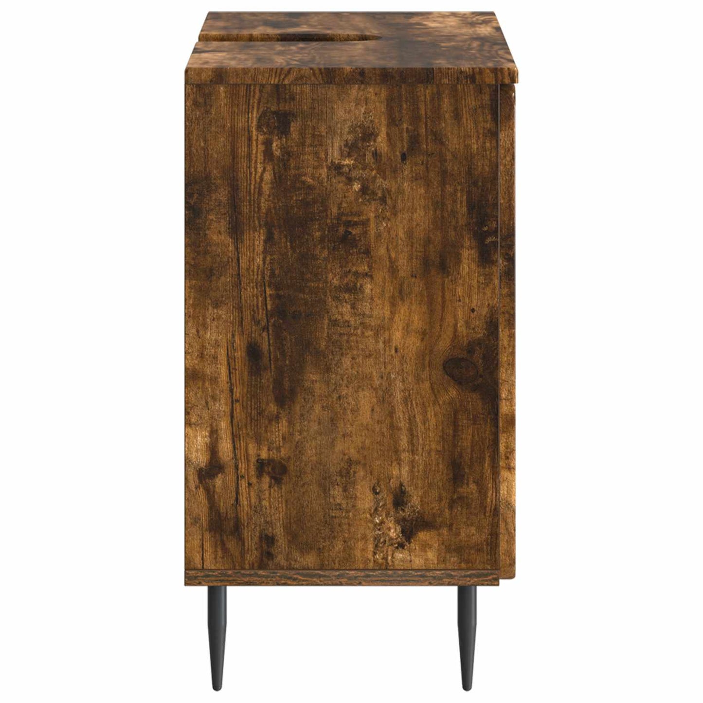 Bathroom Sink Cabinet ZWOLLE Smoked Oak 59.5 x 31.5x 59 cm