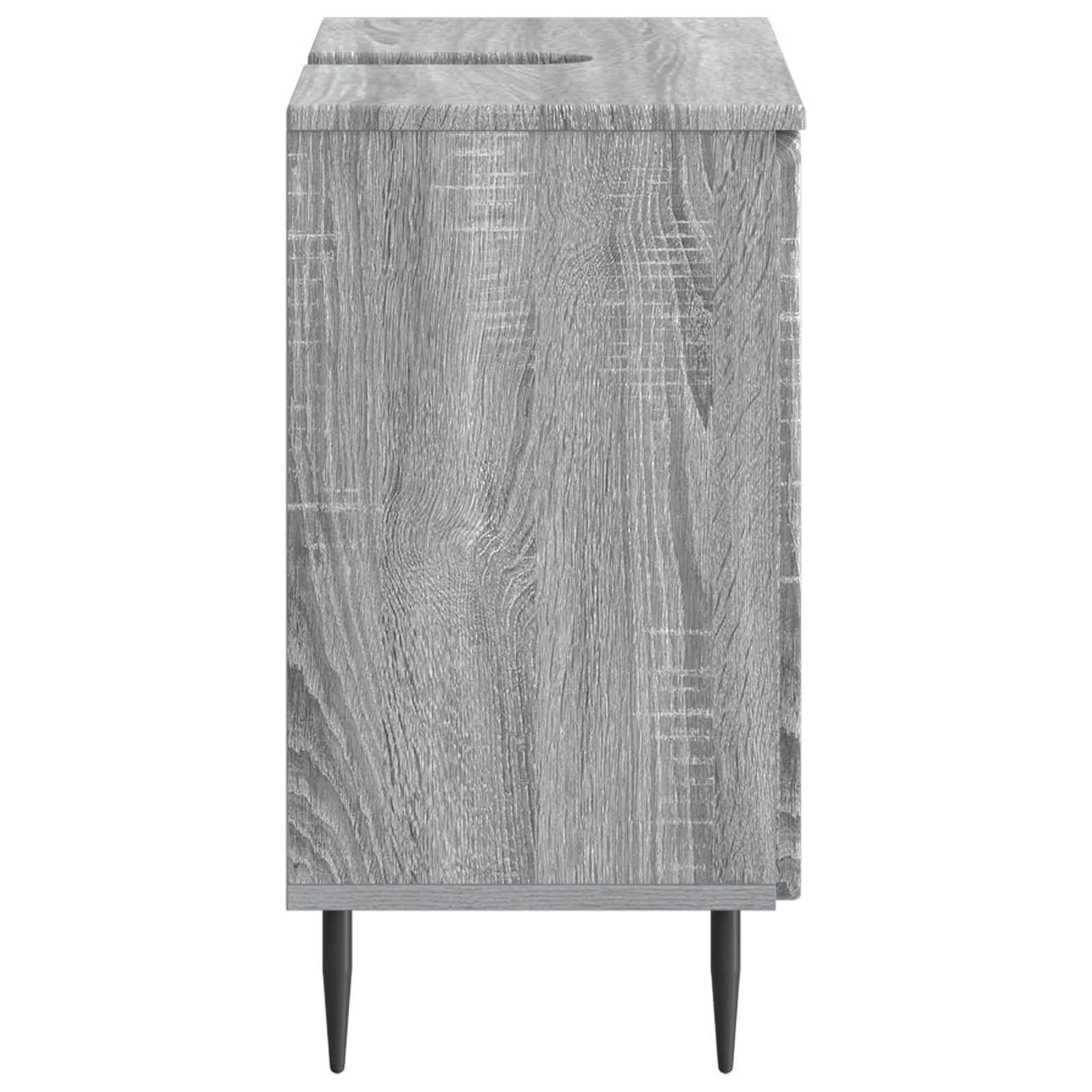 Bathroom Sink Cabinet ZWOLLE Grey Sonoma 59.5 x 31.5x 59 cm