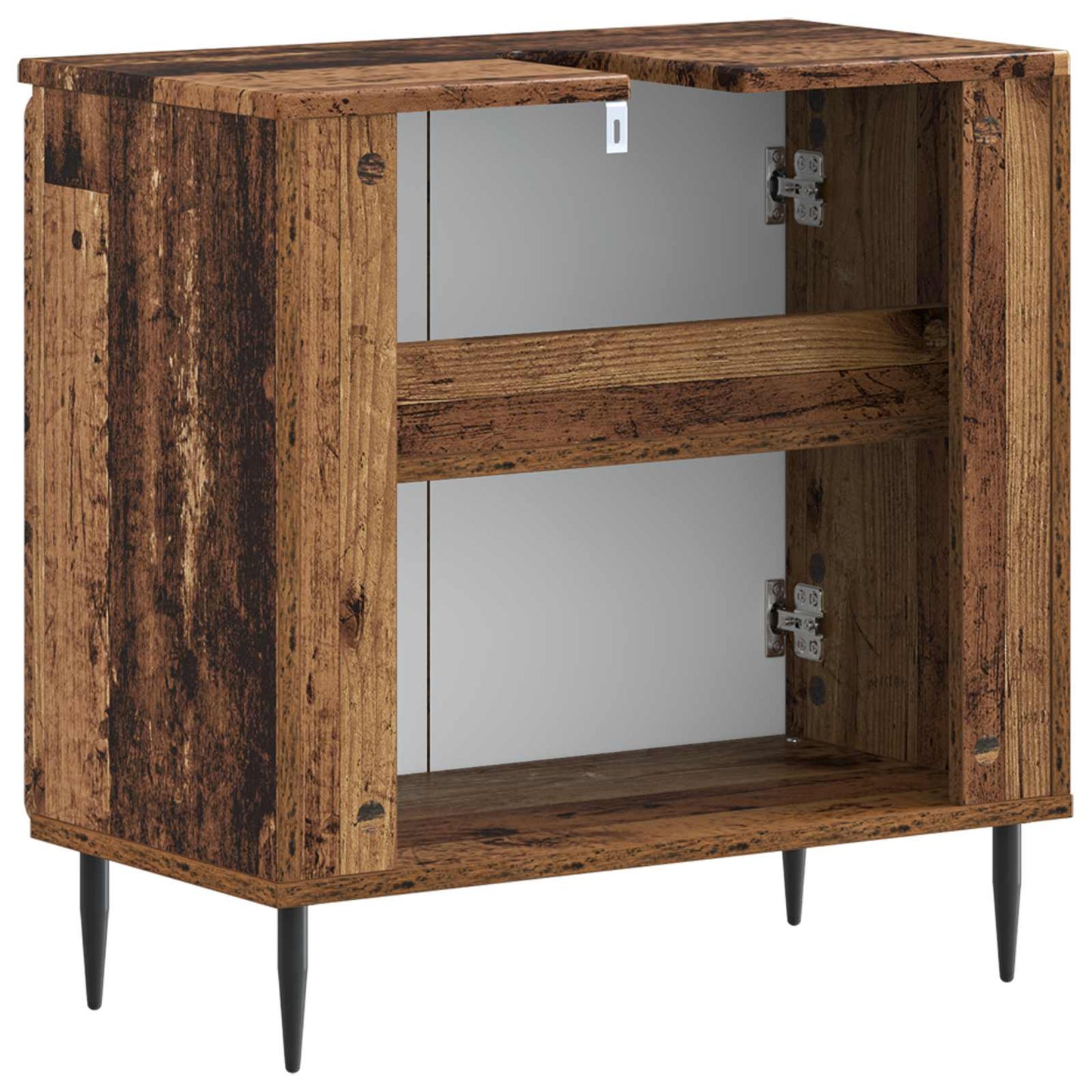 Bathroom Sink Cabinet ZWOLLE Old Wood 59.5 x 31.5x 59 cm
